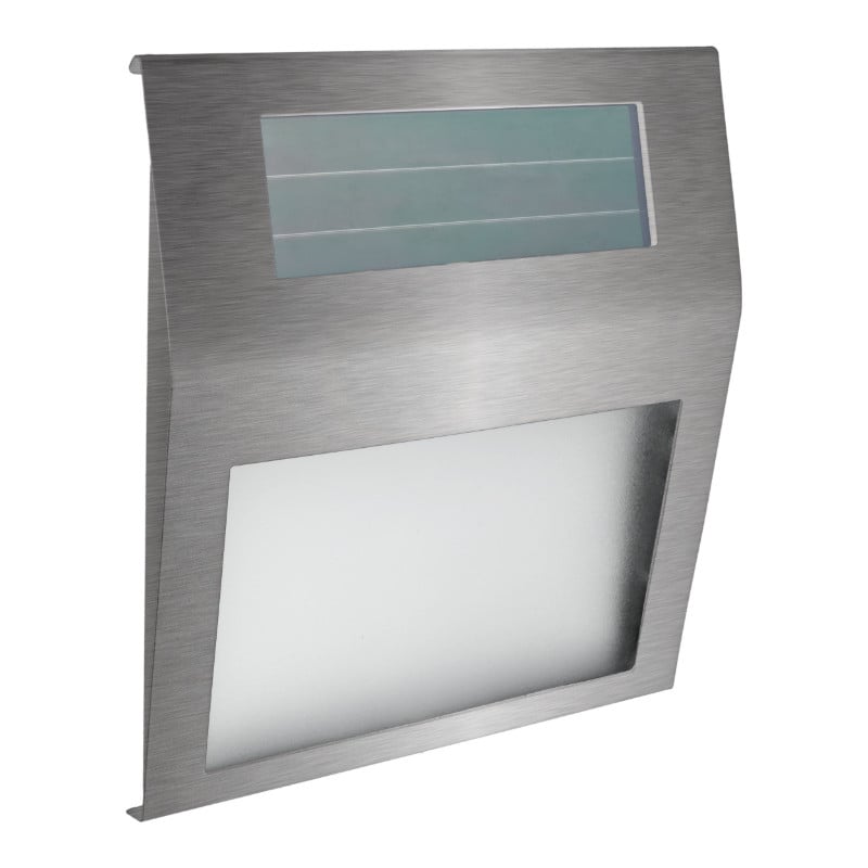 Kinkiet solarny LED srebrny wym:20x18x2,9cm IP44 DPM