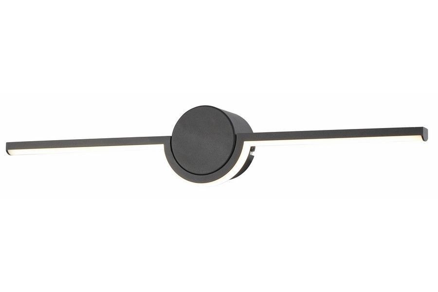 Kinkiet ścienny Almyrida czarny LED 6W 4000K 480lm styl nowoczesny wym: 6 x 51 x 6 cm metal IP20 Reality