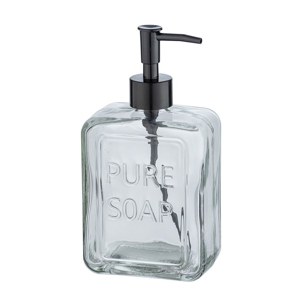 Dozownik mydła Wenko 550 ml przezroczysty sześcienny - 6