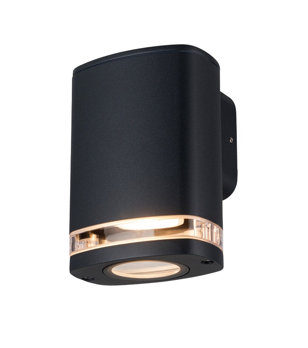 Kinkiet zewnętrzny ZEVI czarny 1xGU10x10W wym: 14x10x10 cm IP54 Kanlux