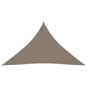 Voile D’ombrage Triangulaire 3x4x5 M – Tissu Ox Enduit PU, Taupe, Protection UV Et Eau