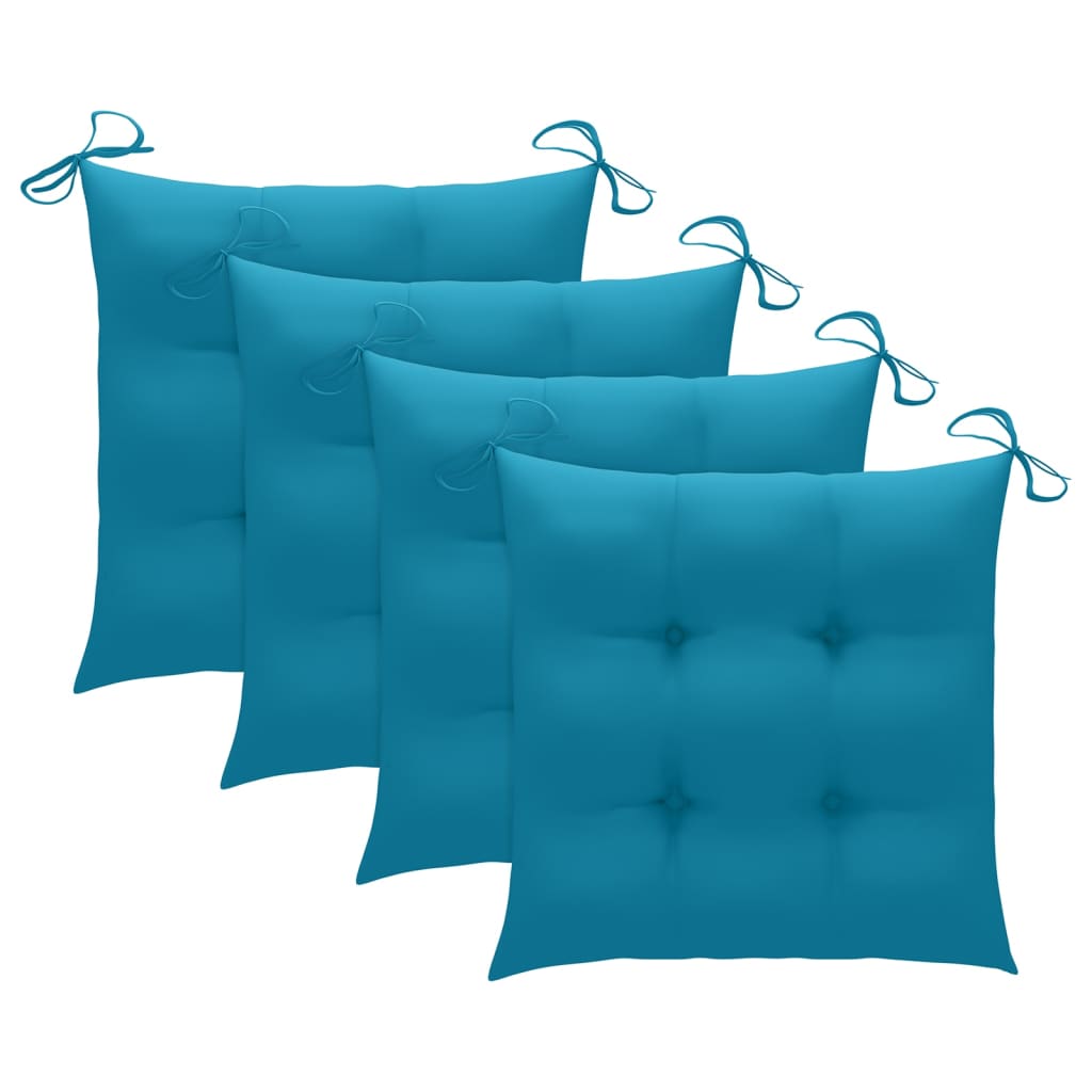 Chaise de jardin avec coussin Maison Exclusive en bois Bleu - 5