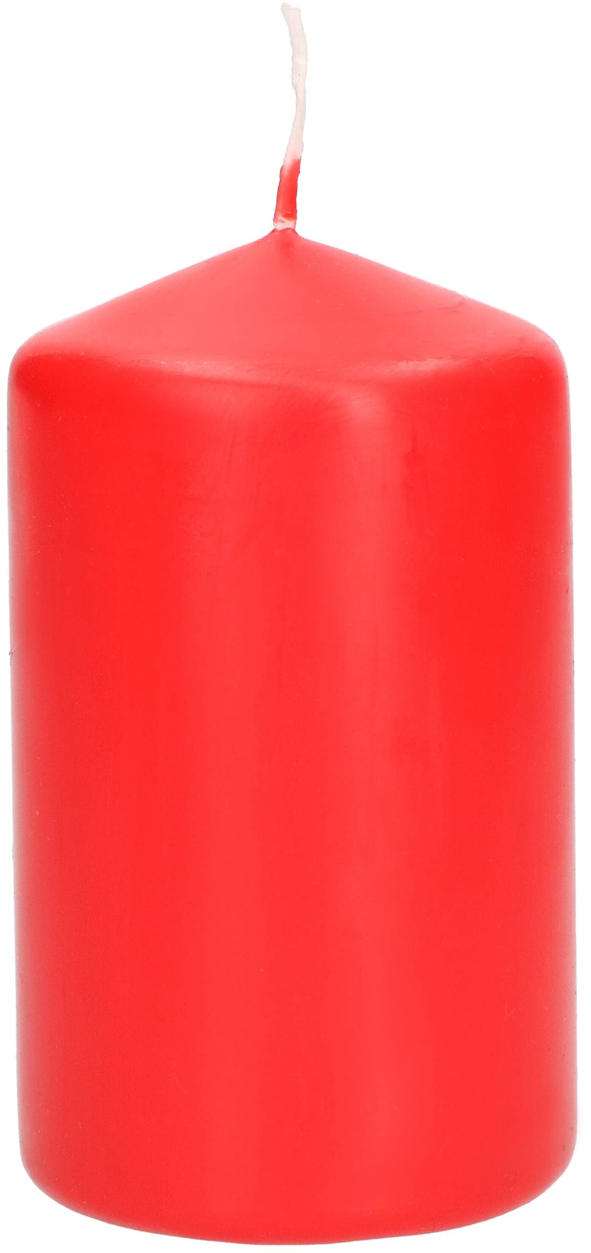 Świece cylindryczne 100 mm - Świece kolumnowe ⌀ 50 mm - Czerwone - KOTARBAU