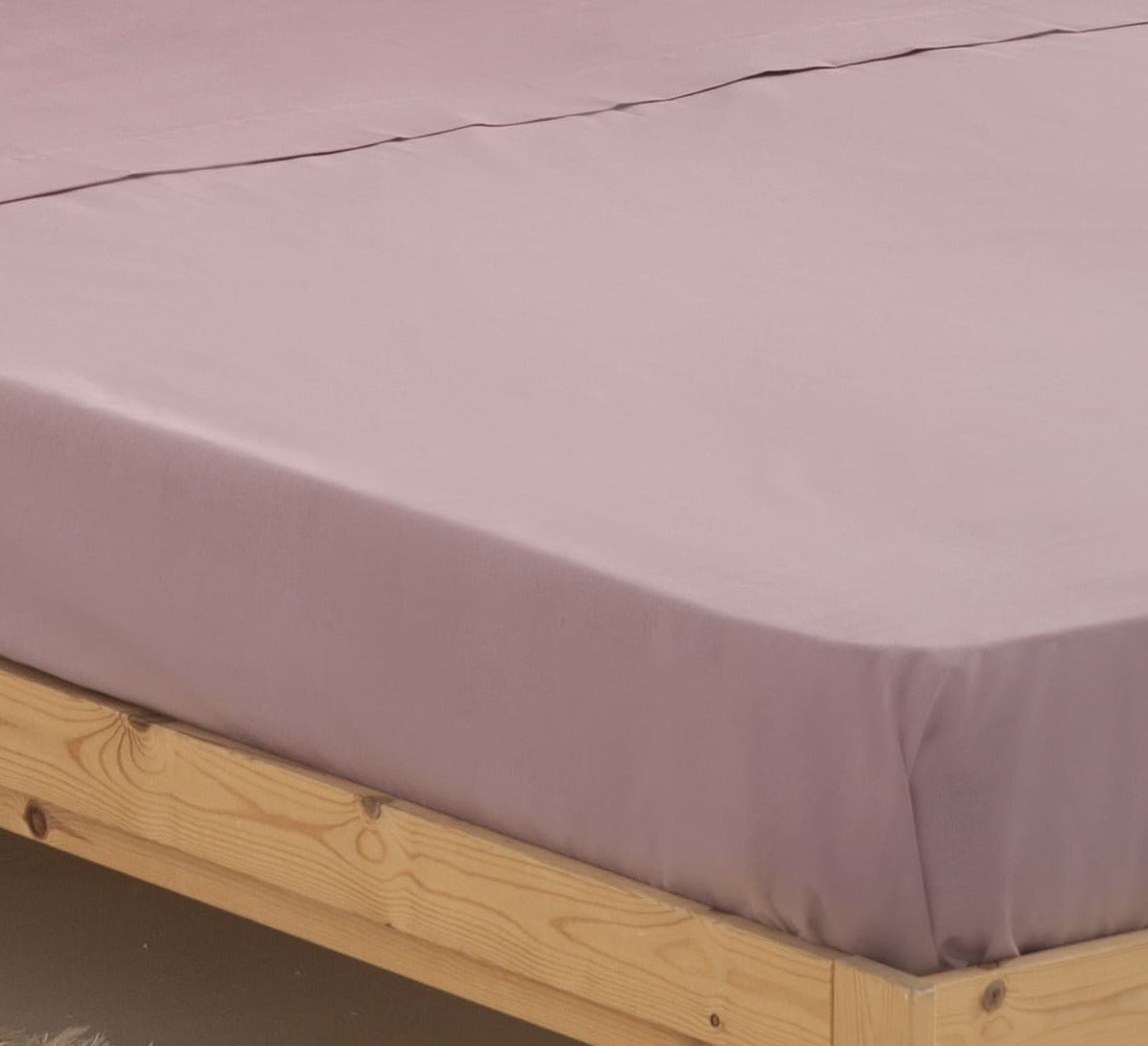 Juego de sábanas liso Designer Magenta cama de 150cm Donegal Collections - 3