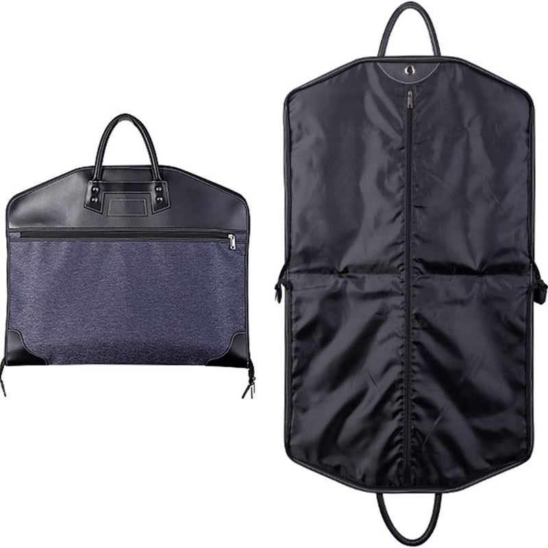 Granatowy pokrowiec na ubrania 100 x 60 cm, pokrowiec na garnitur 39 cali, wodoodporny pokrowiec na ubrania z tkaniny Oxford, składana torba do przec