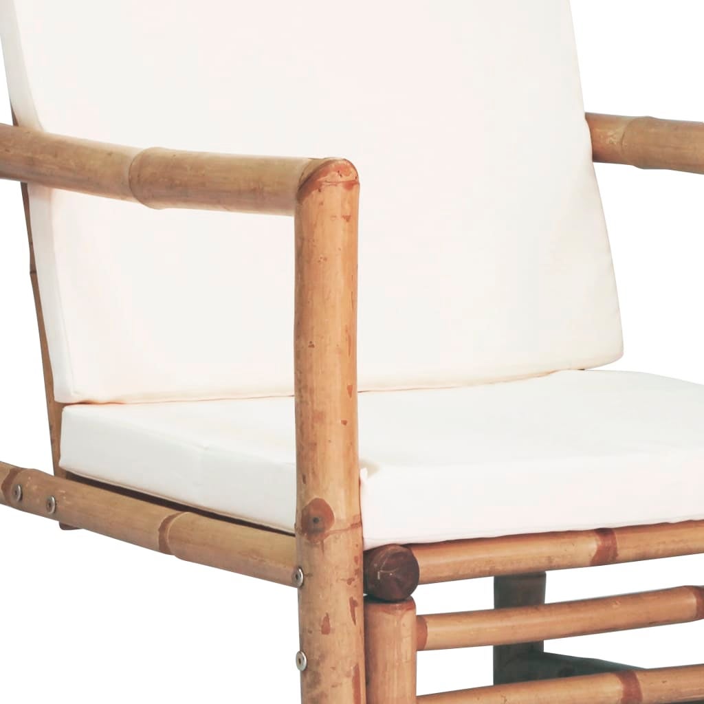 Salon bas de jardin en Tissu Beige 3 personnes - 7