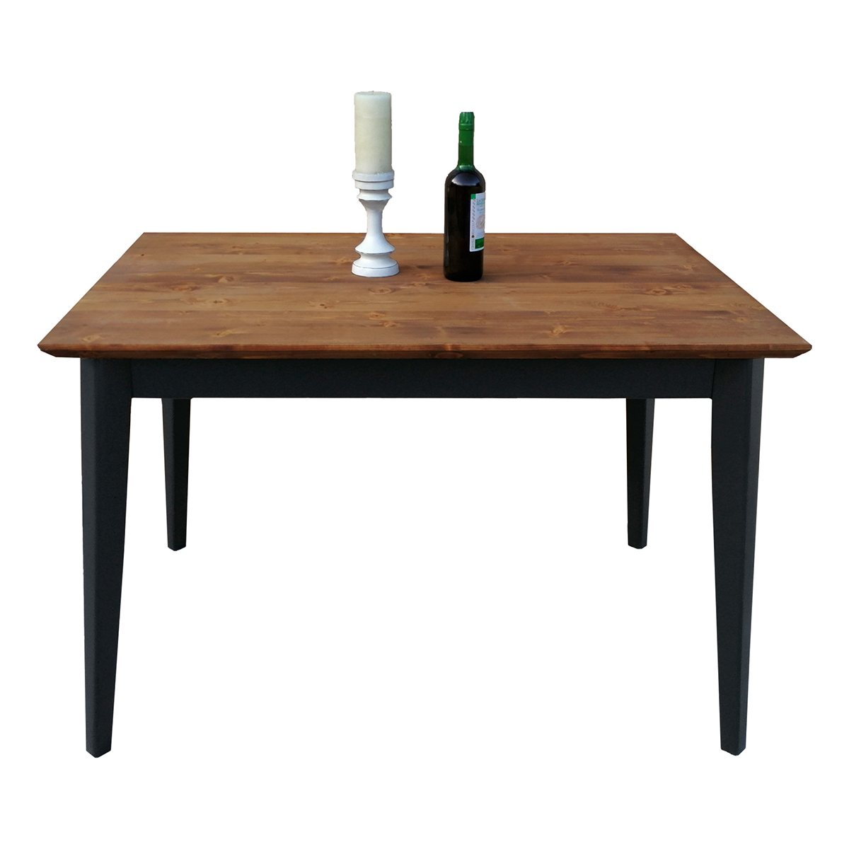 Table Manger Rectangulaire Places Nostalgie Noir Et Bois Leroy