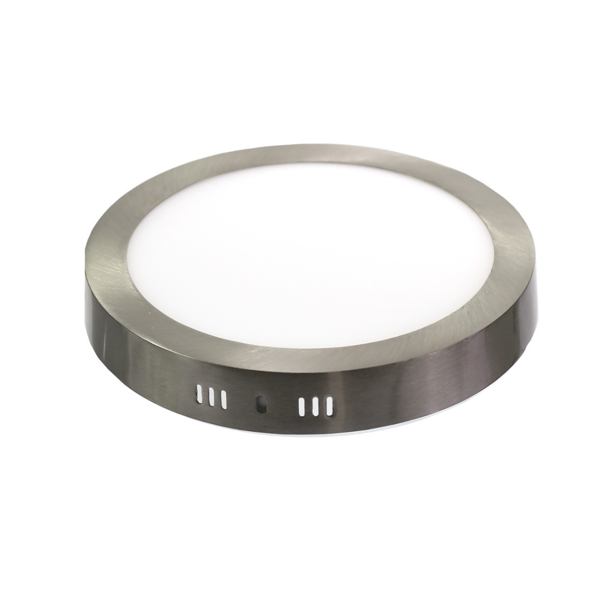 Downlight Led 18W okrągły, do montażu powierzchniowego, 6000K, wykończenie z polerowanego aluminium stalowego, 225mm