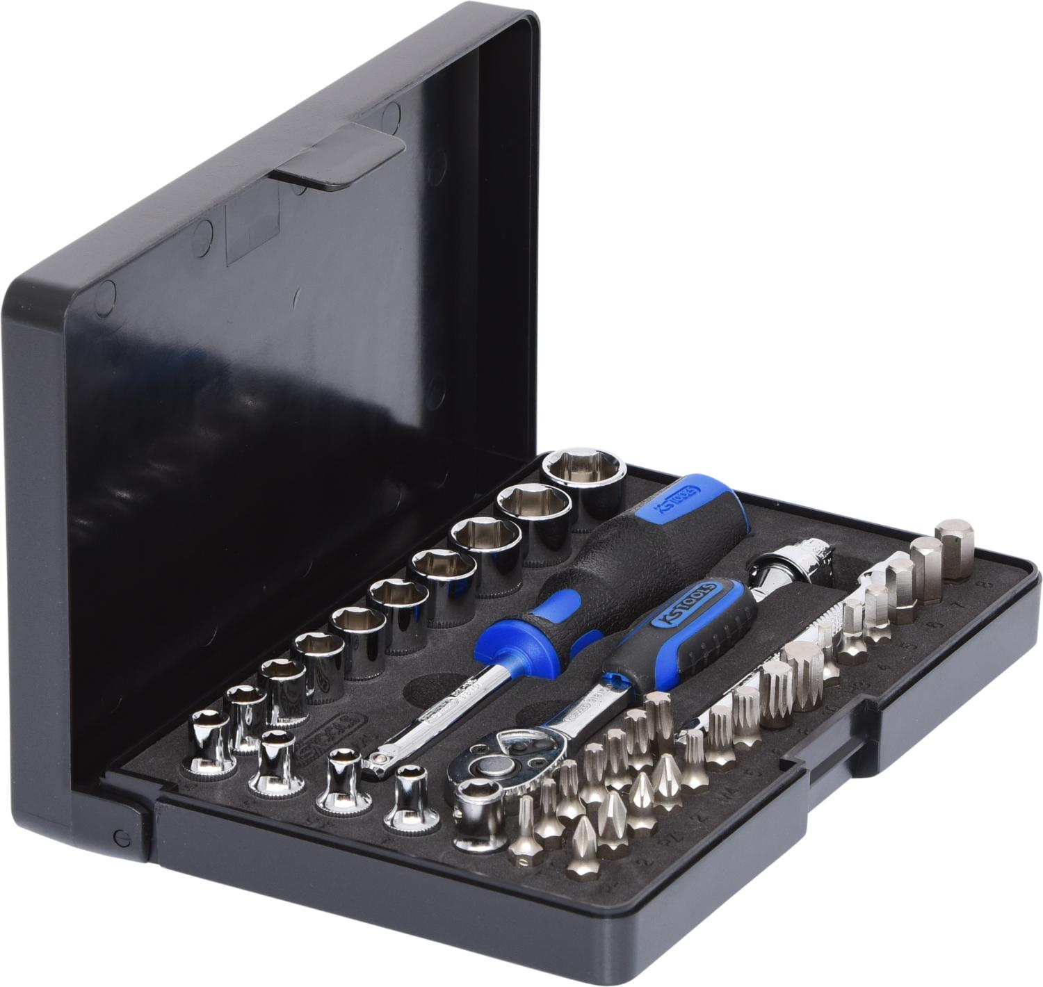 KS TOOLS 1/4 CHROMEplus Steckschlüssel-Satz, 40-tlg. (918.0640
