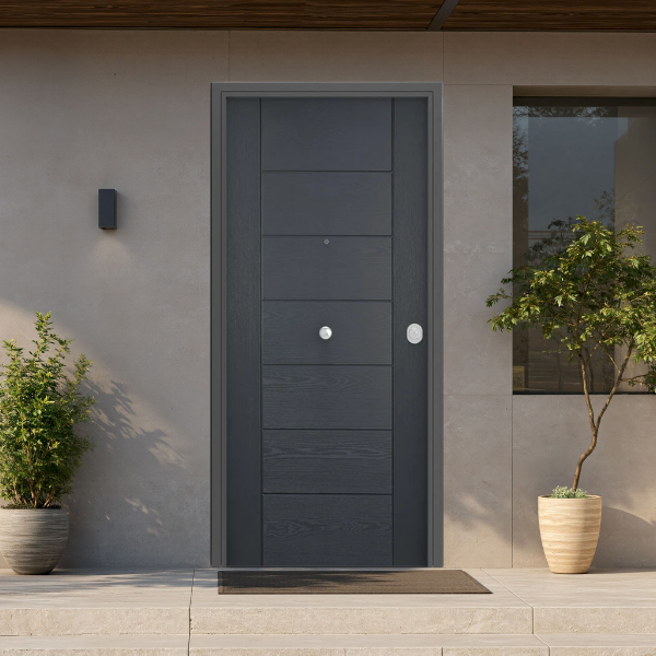 Porta blindada Thermoenergy Grau 3 Painel ext fibra de vidro Helios ...