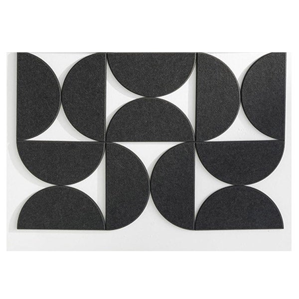 12 Akustycznych Paneli Dźwiękochłonnych 30x15cm - Dekoracyjny Filc na Ścianę - Tablica Ogłoszeń i Dekoracja Domu - Płytki Ścienne Dźwiękochłonne