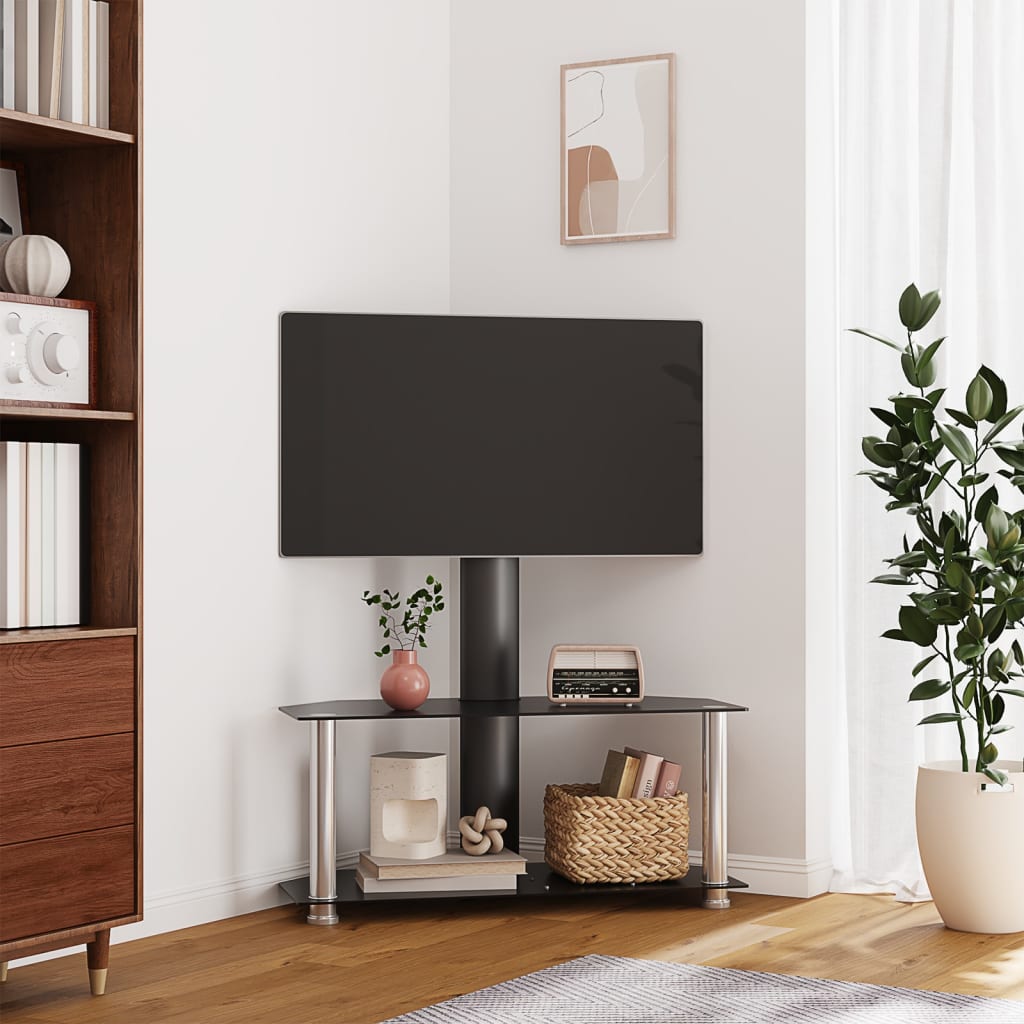 Supporto TV Madesa Moderno - Per TV Fino A 55", Con 2 Porte E 2 Ripiani, Centro Intrattenimento In Legno