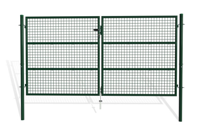 Portail battant grillagé 3m OLGA H.150cm Vert