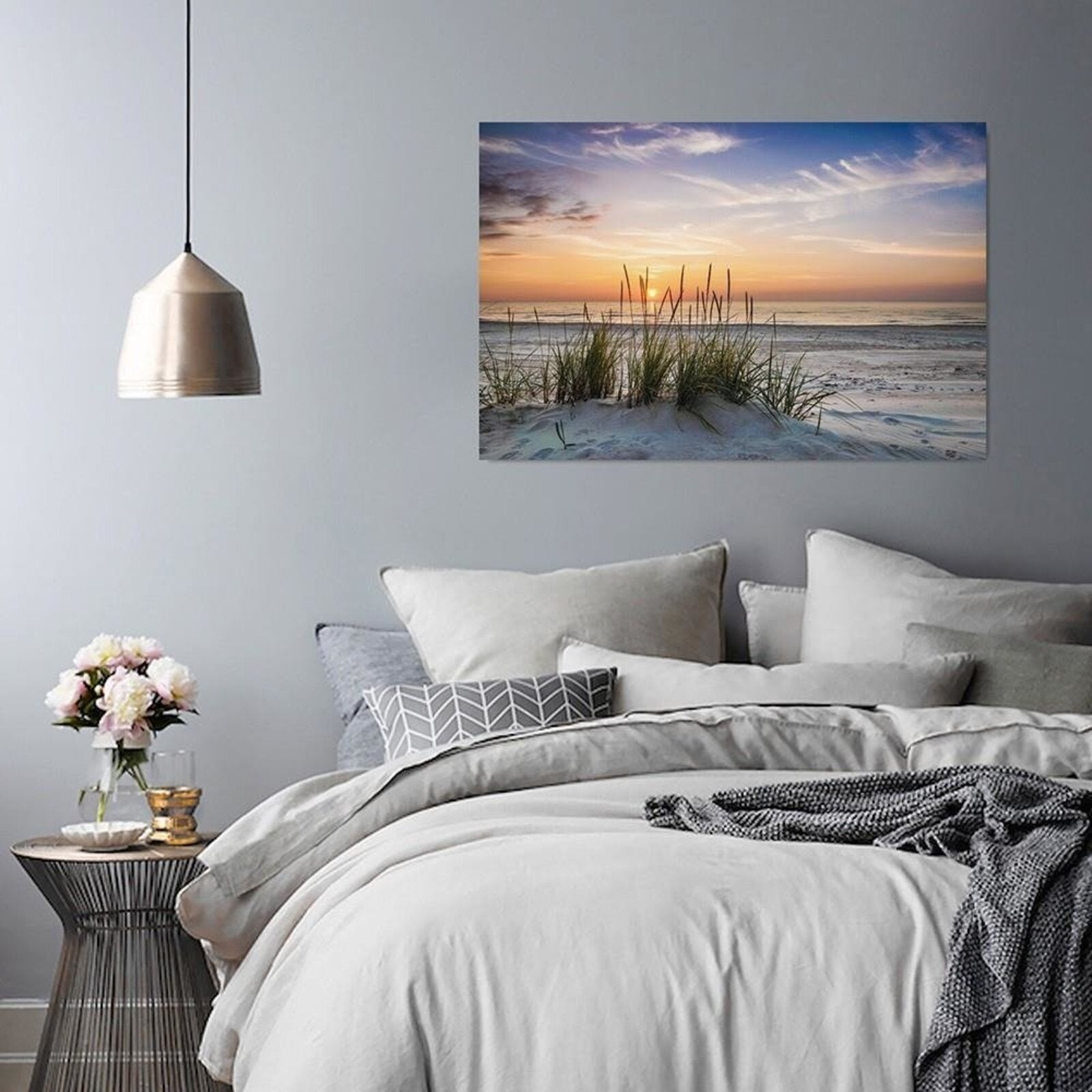 Tableau herbe sur la plage - 40 x 60 cm - 3