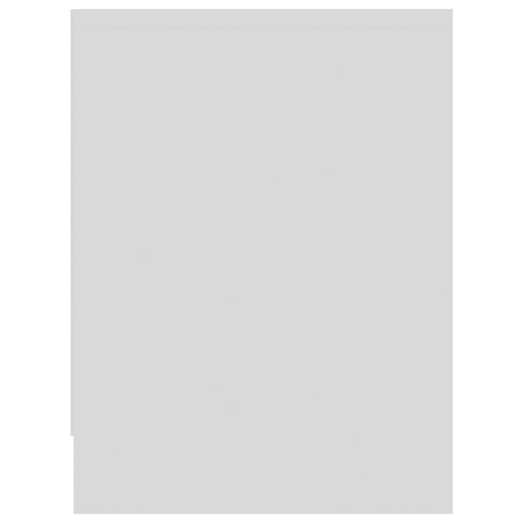 vidaXL Mesita de noche madera contrachapada blanco 40x30x40 cm - 5