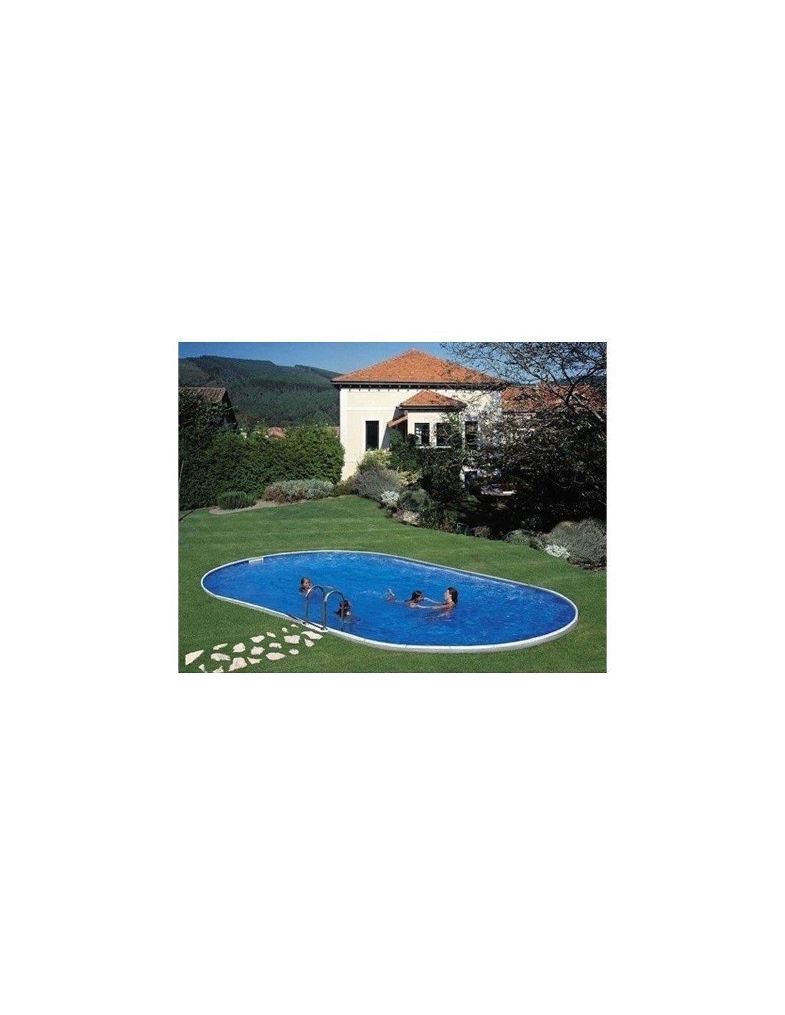Piscine creusée Sumatra 800 x 400 x 120 cm Ovale - 2