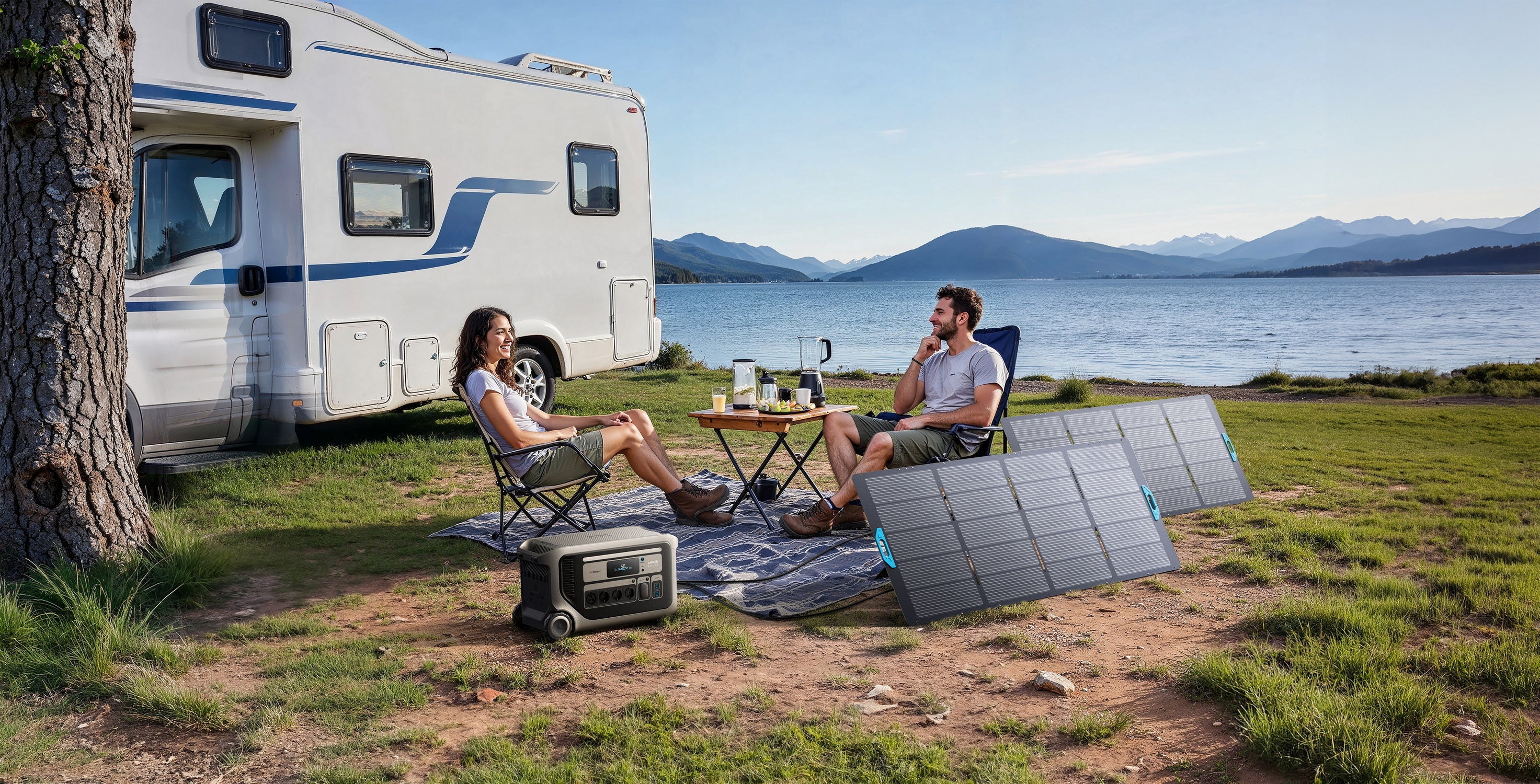 Anker SOLIX F3000 przenośna stacja zasilania – Akumulator 3072 Wh, generator solarny 4x3600W - 8