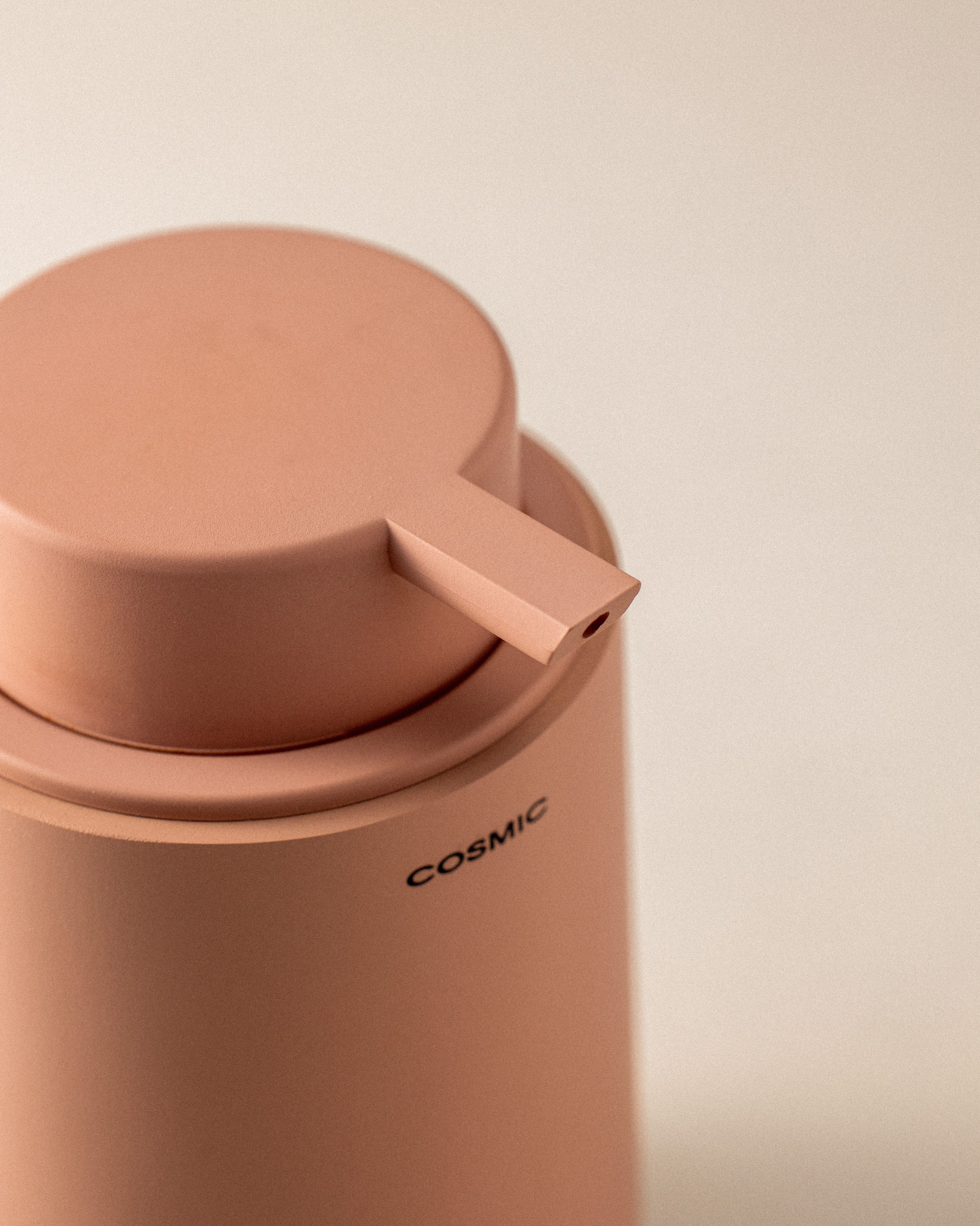 COSMIC Distributeur savon 350ml, Anti-gouttes, Facile à Remplir, Toucher Doux Polyrésine, Toucher Doux, Collection SAONA - 4