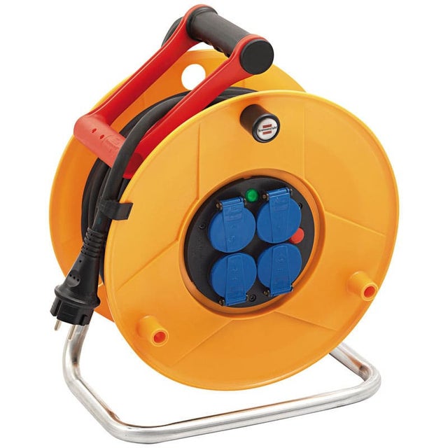 Brennenstuhl 1206941 - Avvolgicavo elettrico Standard Pro, IP44 25 m H07RN-F 3G2,5