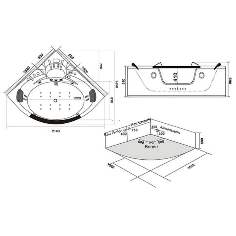 Baignoire balnéo Romantica-S 36 jets Whirlpool - 5