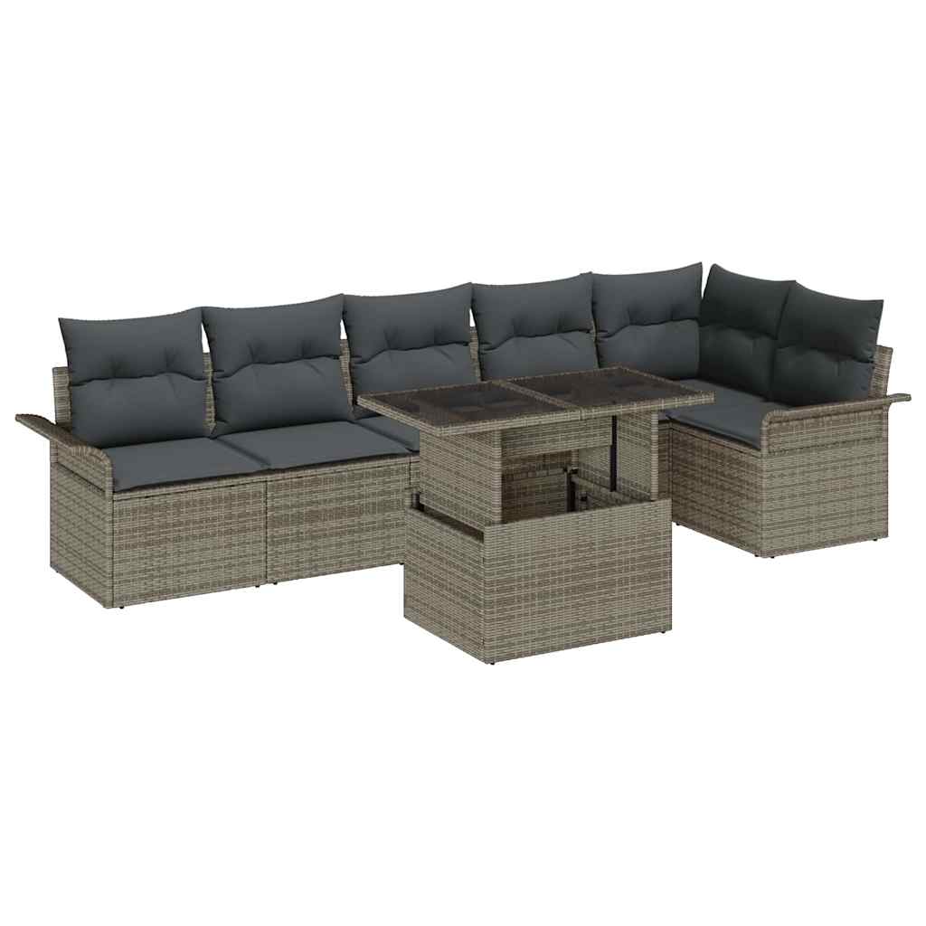 Zestaw Mebli Ogrodowych Wypoczynkowy Sofy Stolik Rattan Poduszki Na Balkon