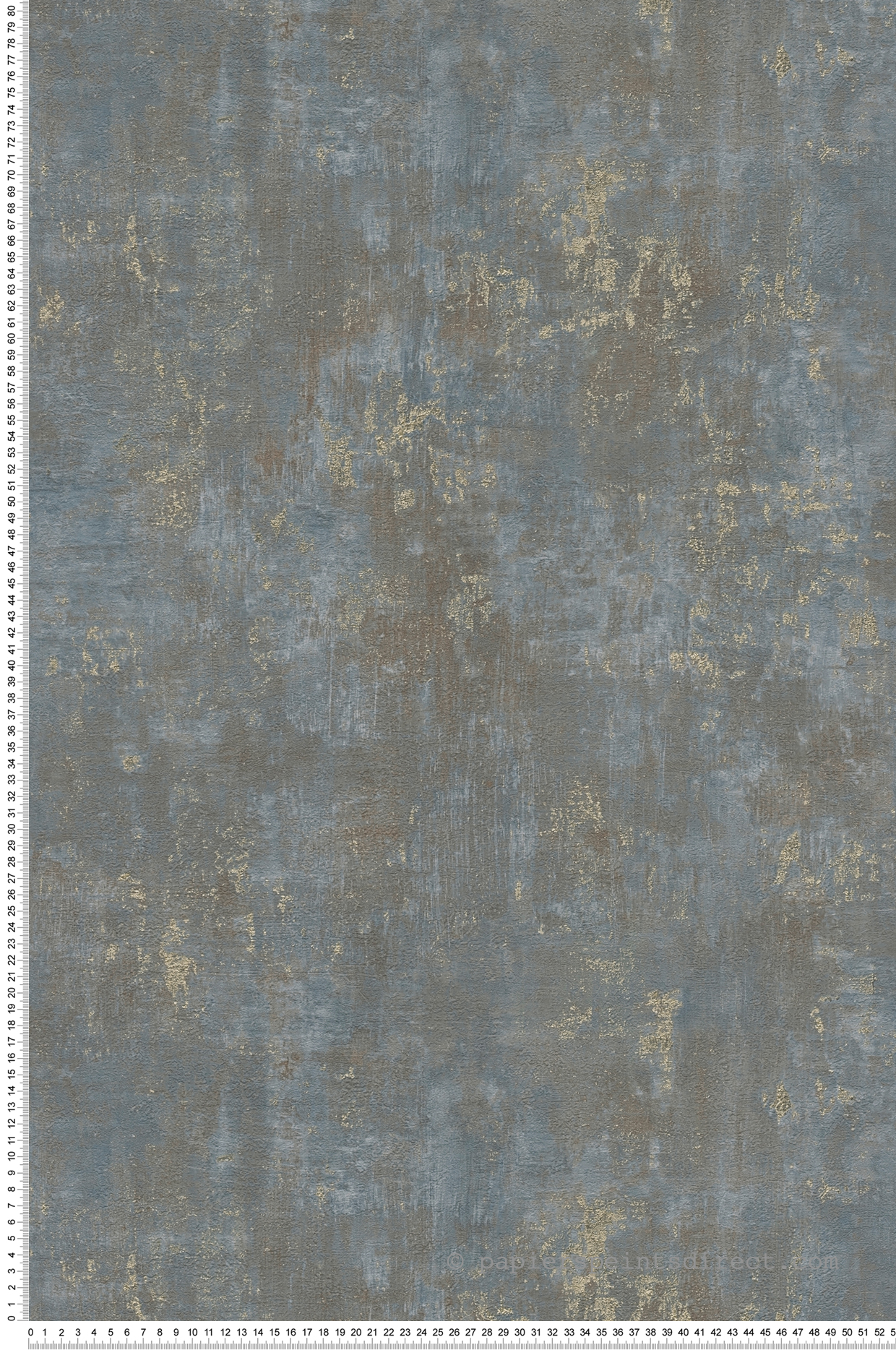 Papel pintado microcemento azul agrisado 396701