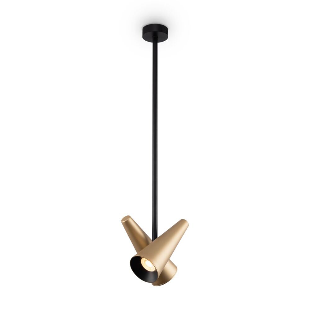 Lampa wisząca Giro mosiężno-złota 2xGU10x50W wym: 78 x 21 x 21 cm metal Maytoni