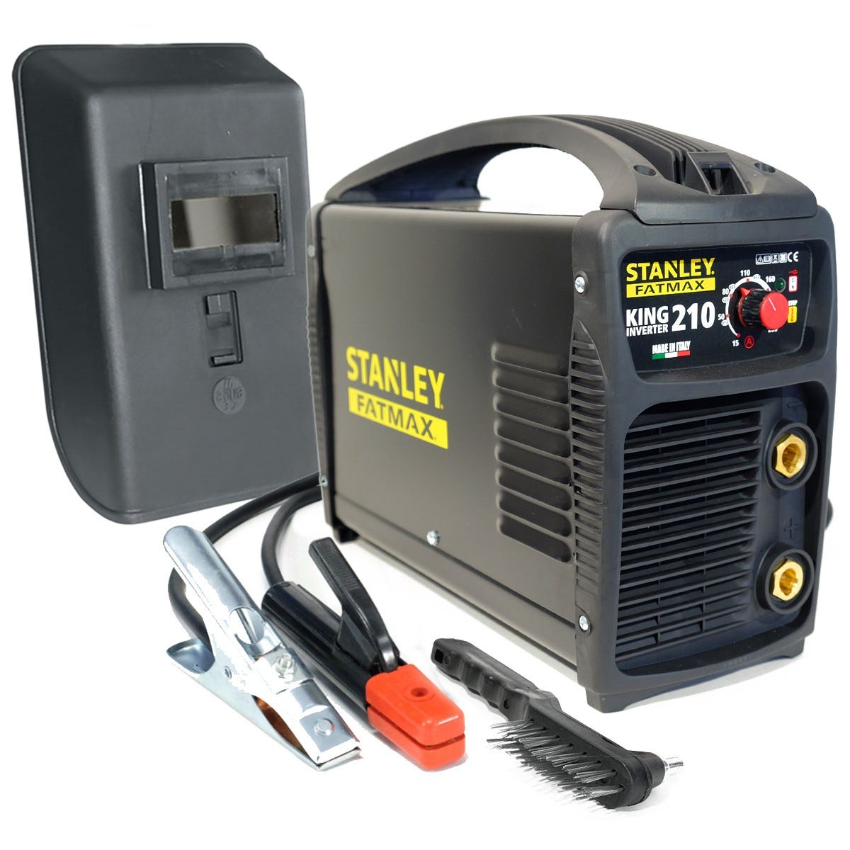 Poste à Souder Inverter Stanley Star 4000 Kit - 160A Max, électrodes 1,6-4mm - Avec Cagoule LCD