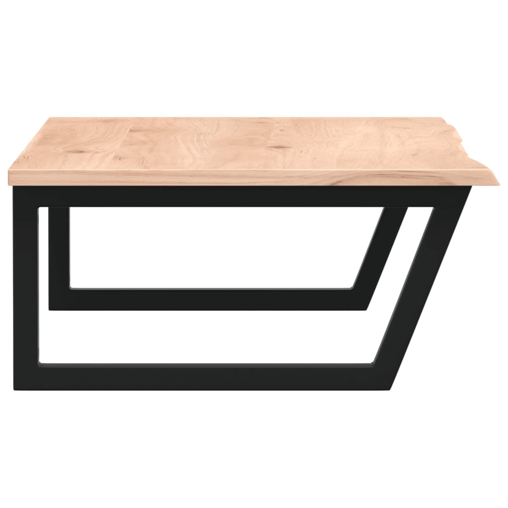 Maison Exclusive - Ripiano a Parete per Lavabo in Acciaio e Massello di Rovere - 5