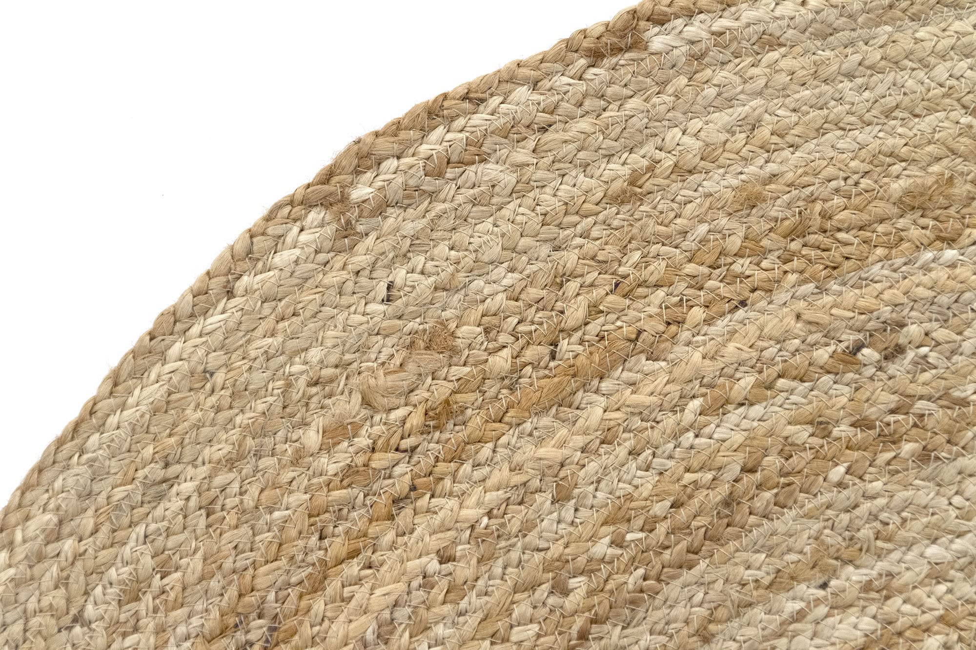 Hamid - Tapis ovale en jute naturel ALHAMBRA 140x70cm - Tapis pour salon, chambre, salle familiale - 2