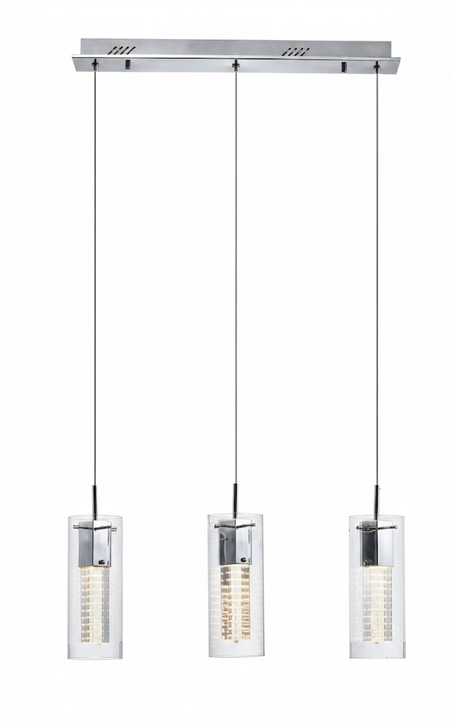 Lampa wisząca modernistyczna Verizon chromowana 3xMR11x35W metal wym:120x60x8cm IP20 Italux