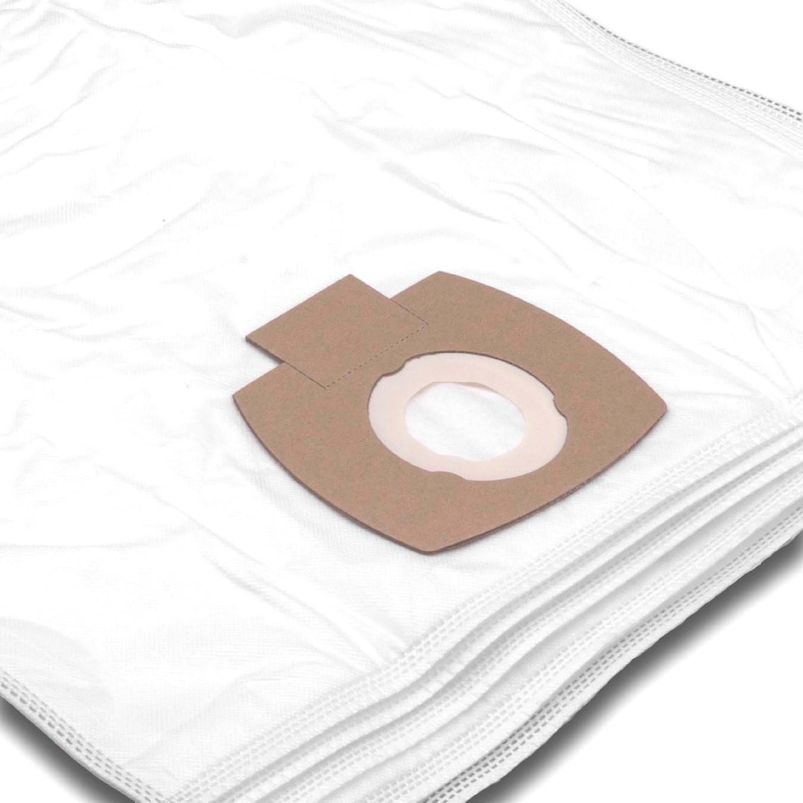 vhbw 5x sacs remplacement pour Metabo 630296000 pour aspirateur - microfibres non tissées, blanc - 2