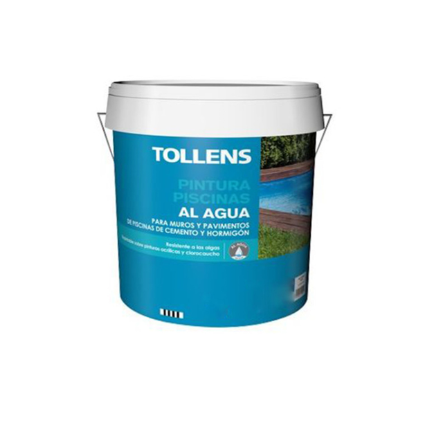 Tinta Para Piscinas À Base De Água Tollens 4 Lt (Azul Marinho 037)