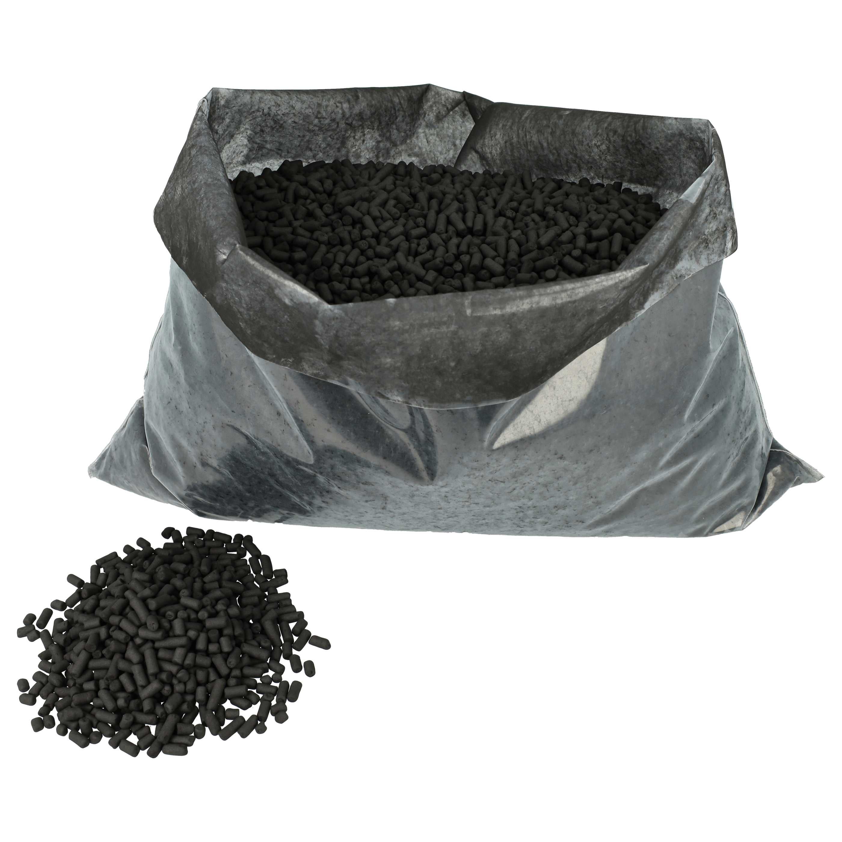 vhbw Ricarica 3 kg in pellet di carbone attivo compatibile con Berbel BIH 95 SK, BIH 160 SKF cappa aspirante - diametro da 3 - 4 mm - 3