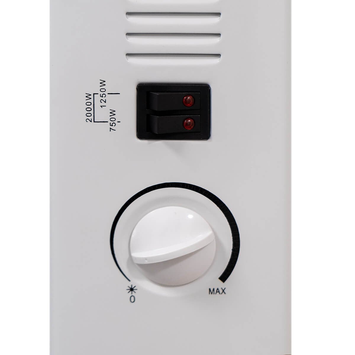 Radiateur Électrique Classic 2000W 3 puissances de chauffe - Chauffage d'appoint sur pieds Thermostat NIKLAS - 7