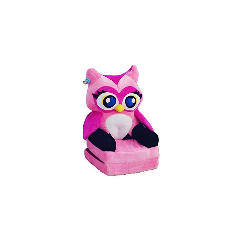 Sillón, sillón plegable, sofá infantil de suave felpa. sofá y juguete pink owl