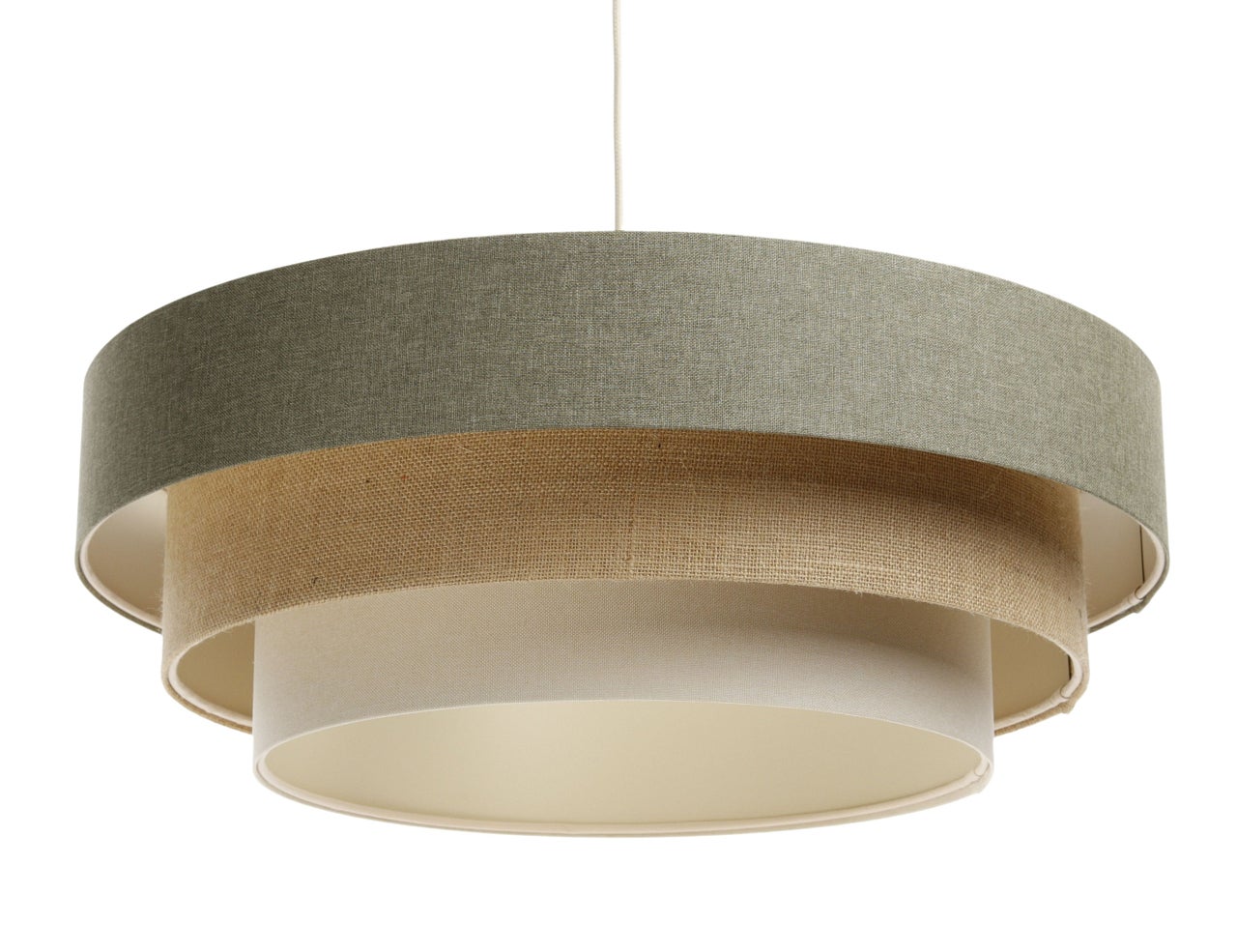 Lampa wisząca ERUTAN TRIPLE zielona/beżowa/kremowa