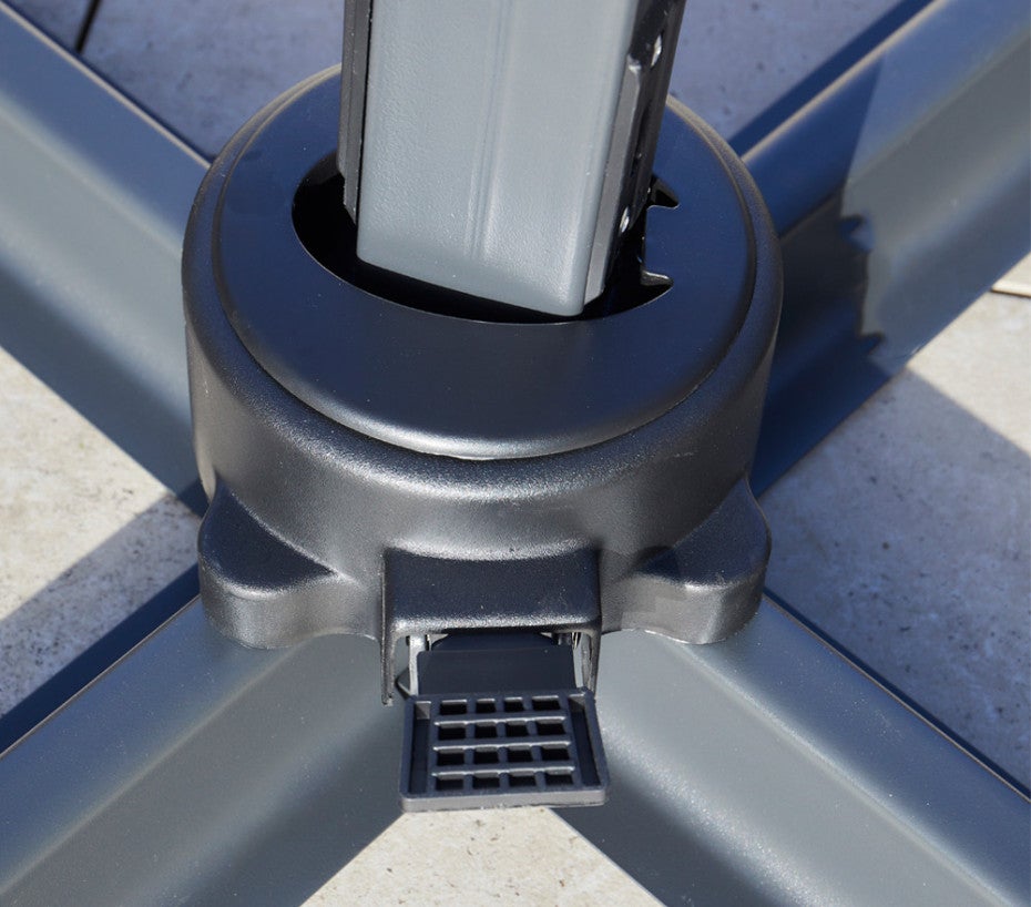 Parasol déporté 3x3m - bleu canard - SUNKING - 2