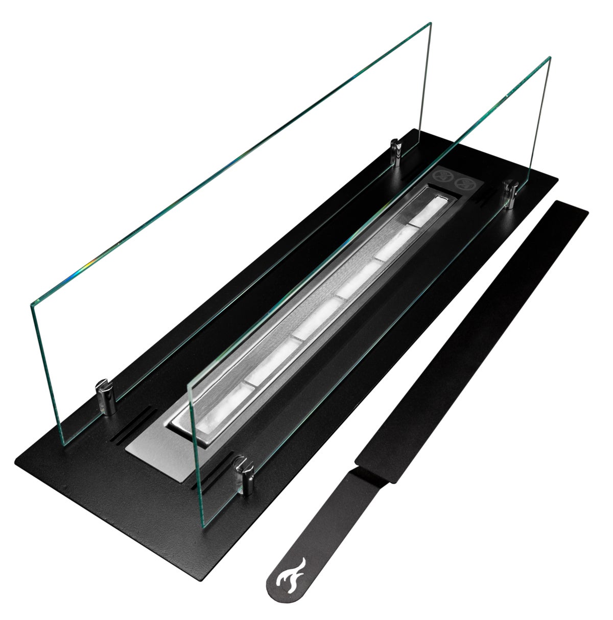 Camino a bioetanolo da incasso 65 cm – inserto per mobile, armadio o cartongesso - 2