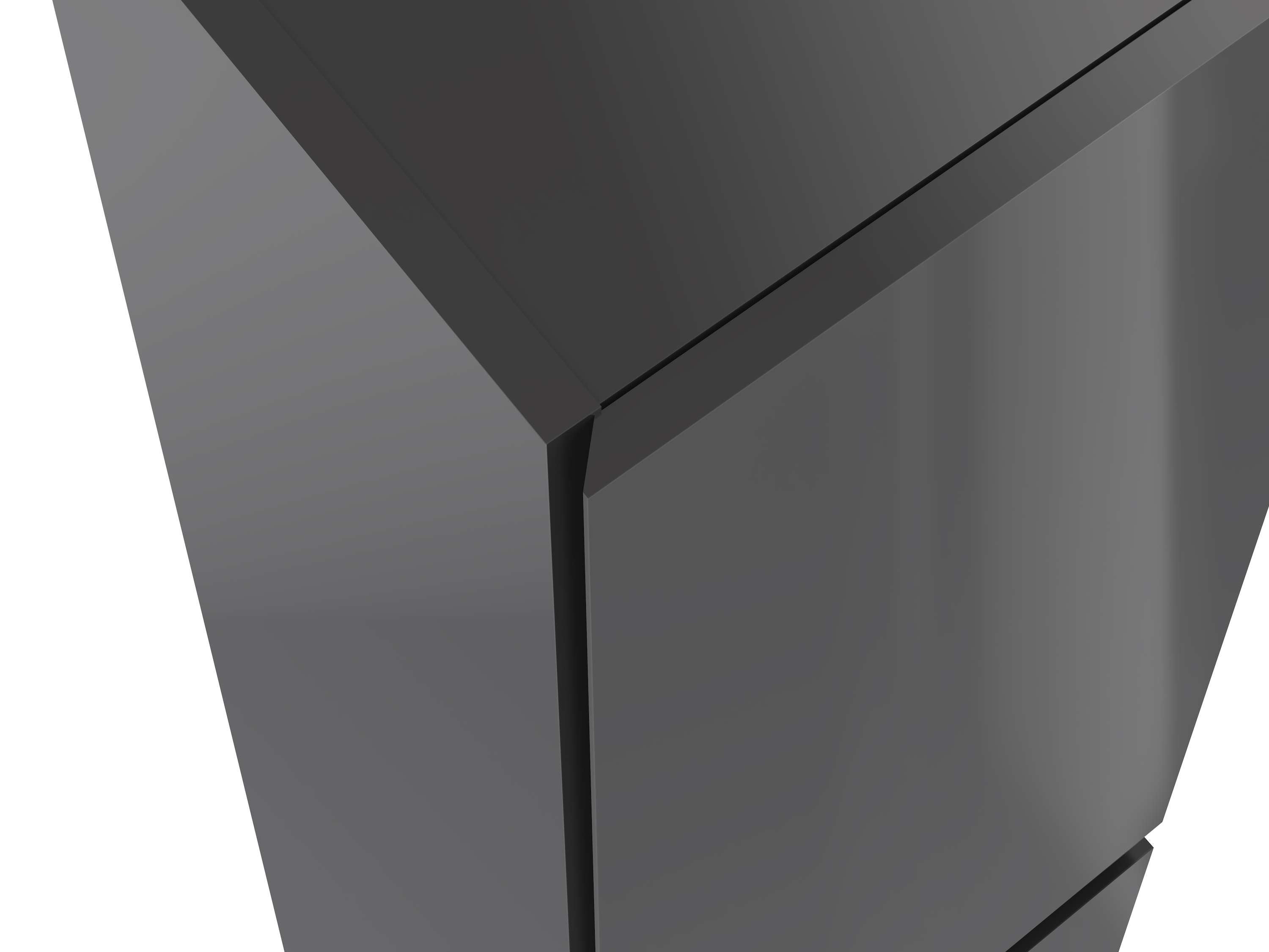 Colonne de salle de bain NELI 2 portes 140x30x27 cm gris anthracite T-BATH - 8