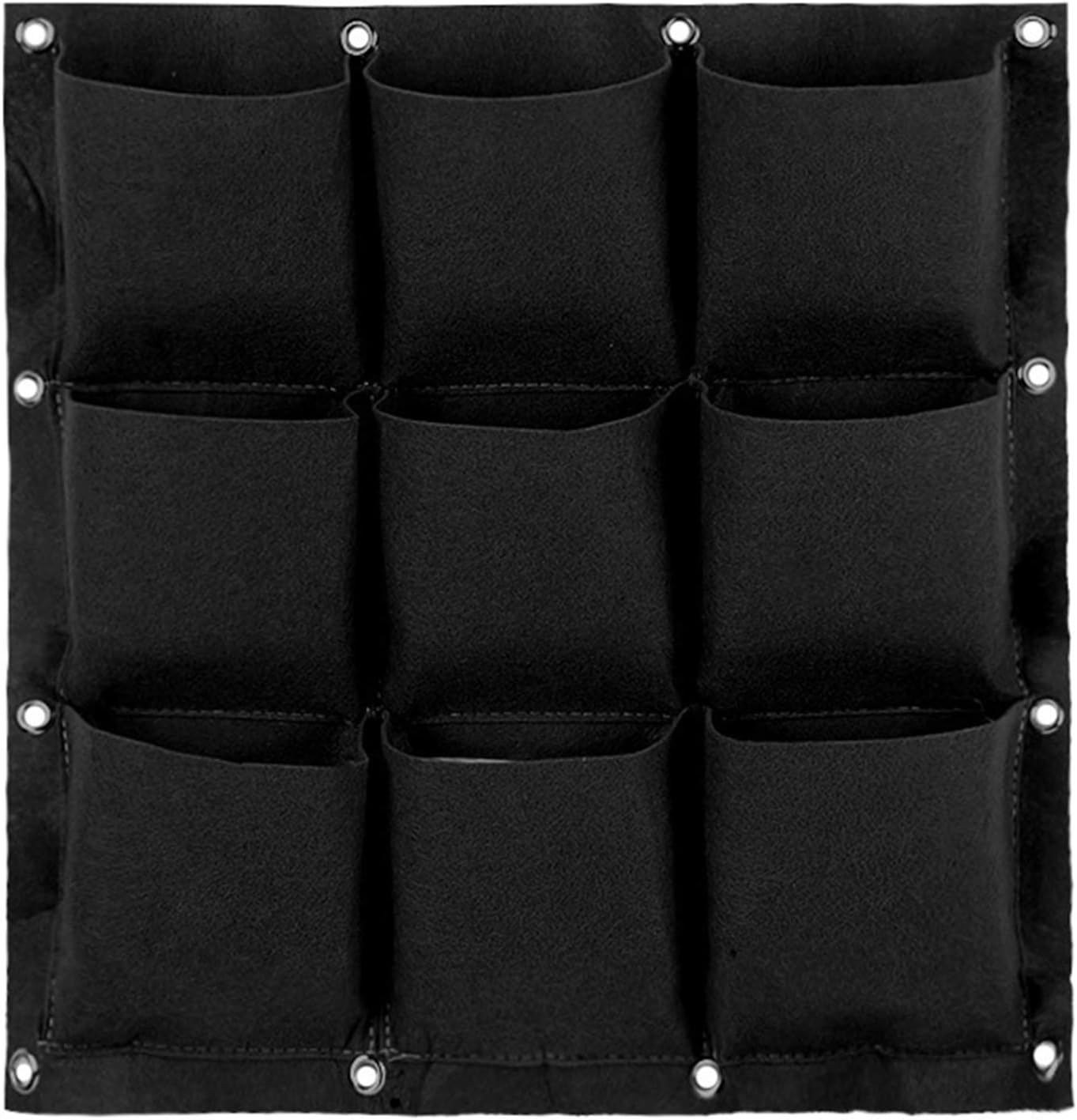 Torba do uprawy roślin montowana na ścianie, wisząca, pionowa donica ścienna, do wewnątrz i na zewnątrz, 9 kieszeni, do domu