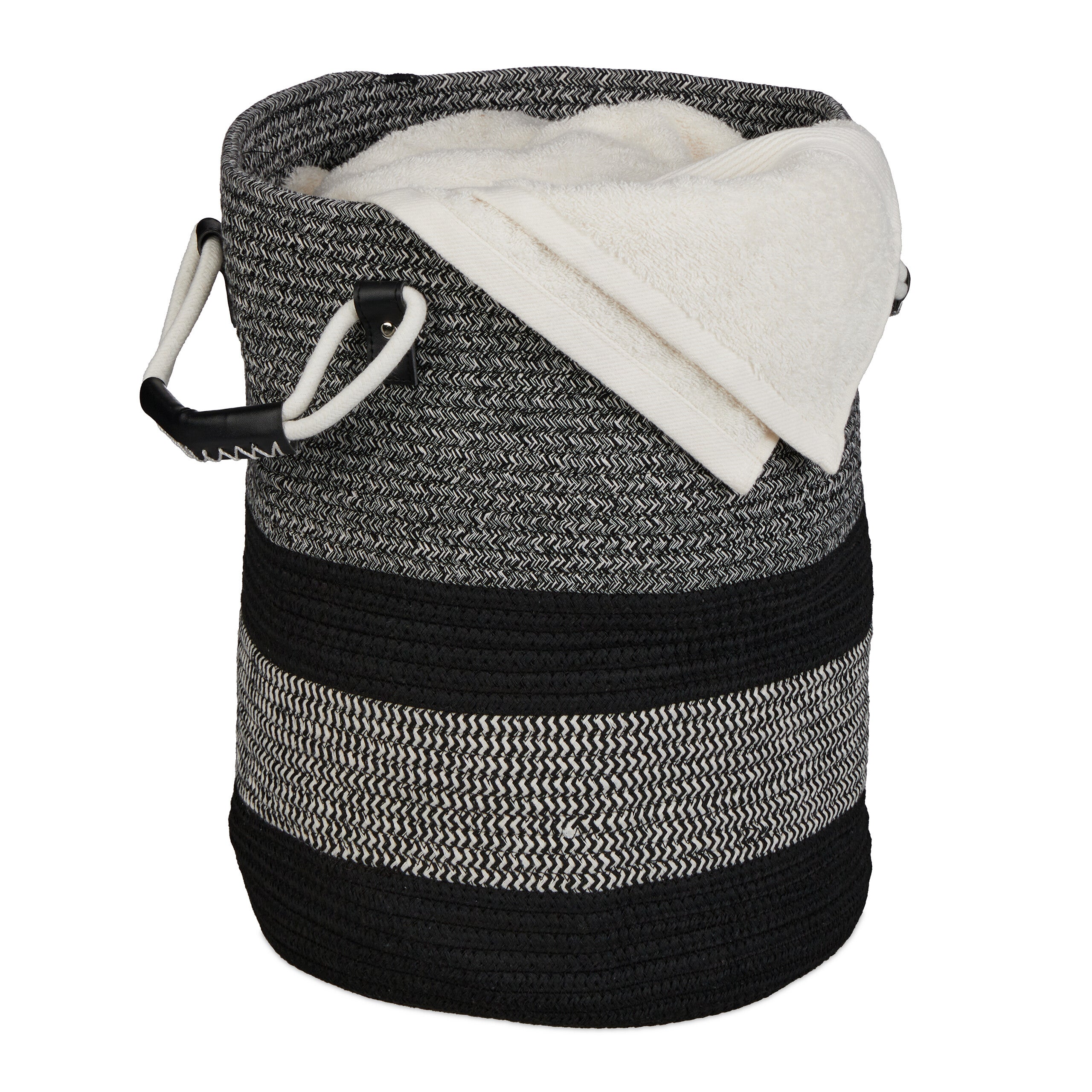 Corbeille De Rangement En Jacinthe D'eau Tressée - 37x28x19cm, Pour Salle De Bain, Salon, Rangement Déco Naturel