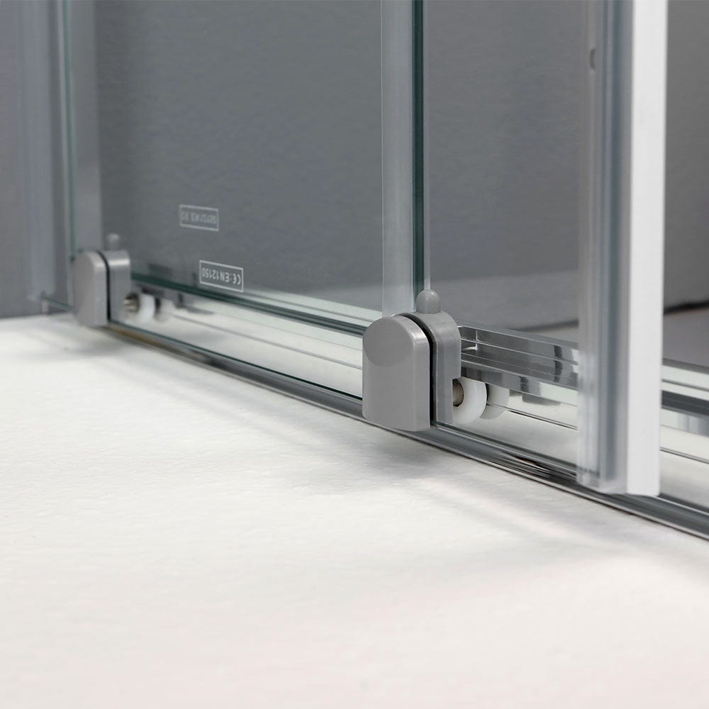 Porte de douche 70x90 cm angulaire verre transparent | Giada - 3