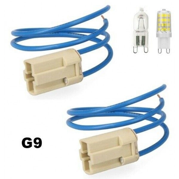 Douille 250v base g-9 10cm câble - 3