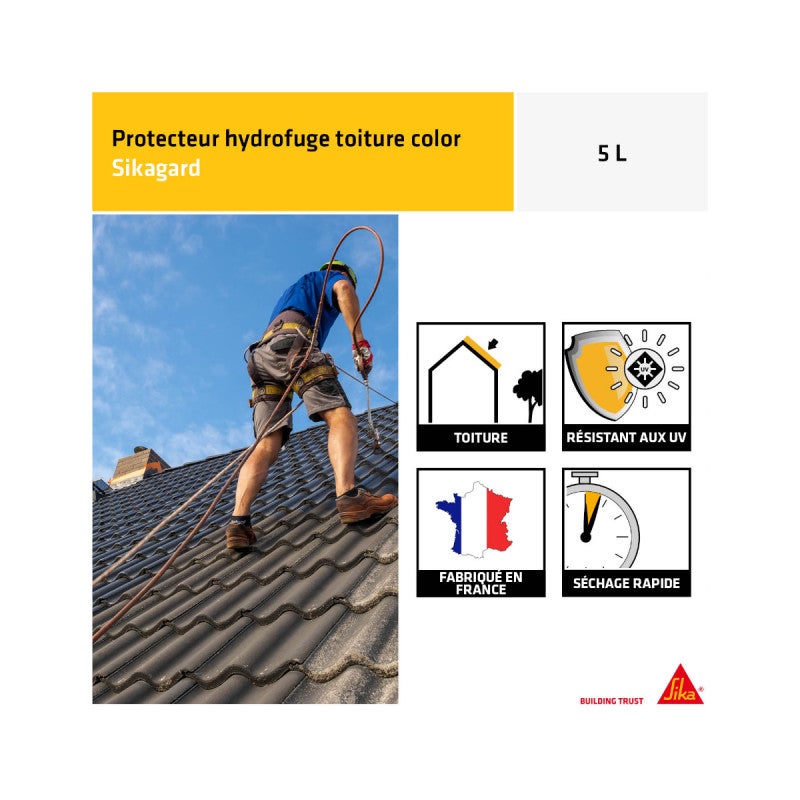 Protecteur toiture SIKA Sikagard-224 - Terre cuite - 5L - 4