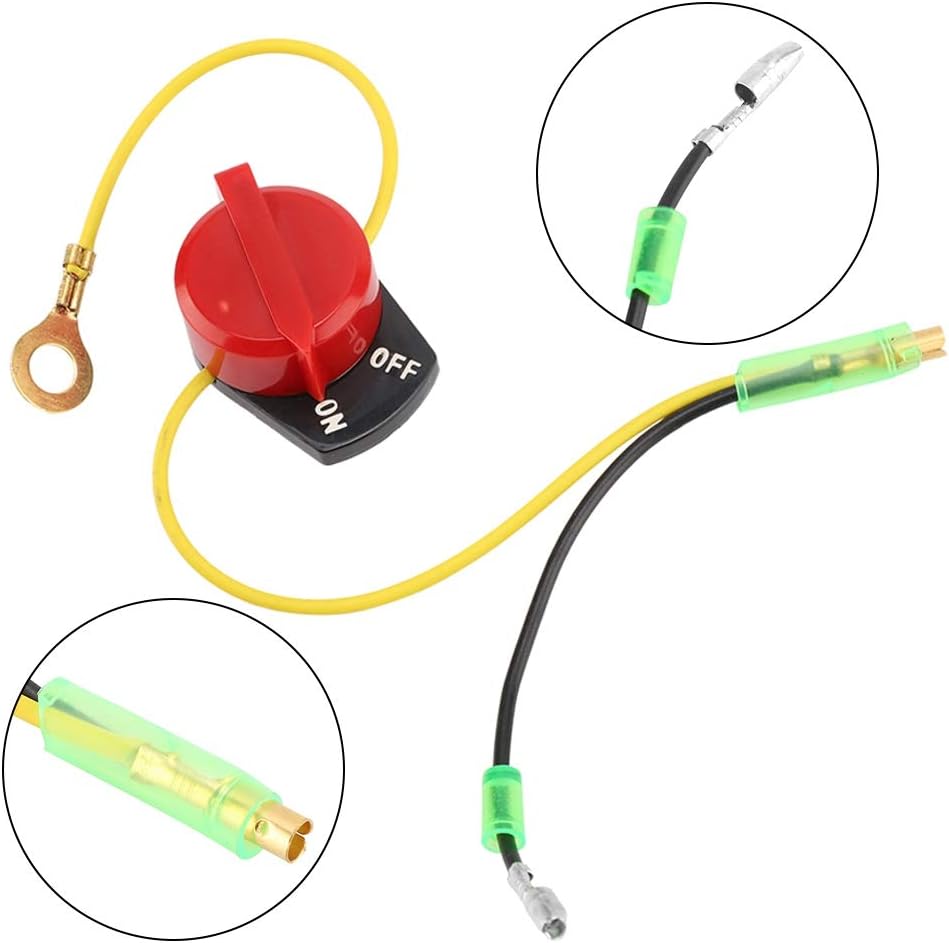 2 Pezzi Interruttore Spegnimento Motore Per Motore Honda GX120 GX160 - Pulsante On/Off