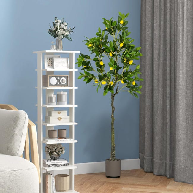 GOPLUS Albero Atificiale Alto 150 Cm, Albero Finto Tropicale Con 18 Foglie Grandi 3 Tronchi E Muschio Realistico Pianta Finta Sempreverde Per Interni 60773693 GOPLUS Albero Atificiale Alto 150 Cm, Albero Finto Tropicale Con 18 Foglie Grandi 3 Tronchi E Muschio Realistico Pianta Finta Sempreverde Per Interni 60773693