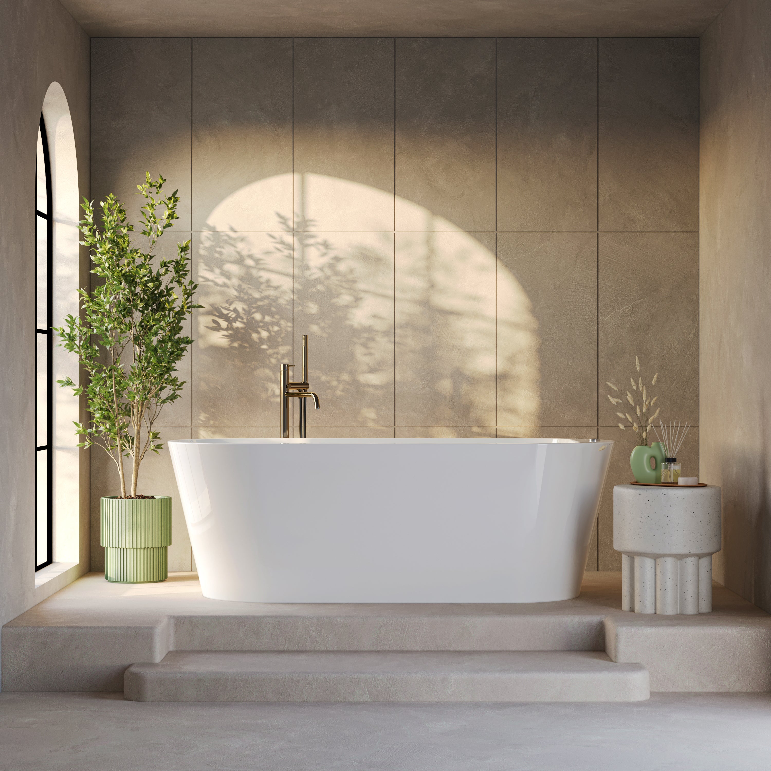 METROPOLE - Baignoire Balnéo VELORA L. 170x80cm, blanc - 2