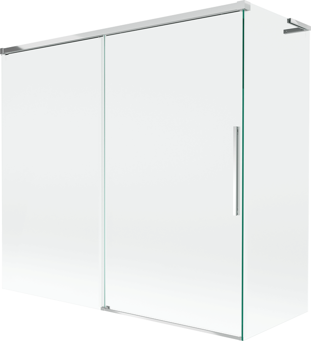 Mexen Rox L parawan nawannowy 2-skrzydłowy rozsuwany 170 + 70 x 150 cm, transparent, chrom - 8C9L-170-070-01-00