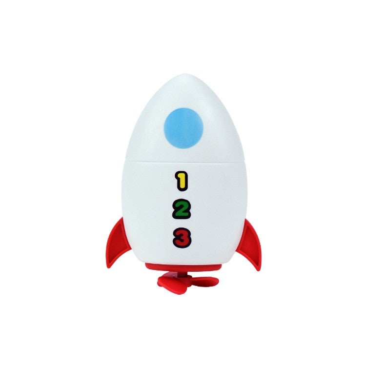 Jucarie de baie pentru copii Flippy, racheta de apa, 11 cm, alb